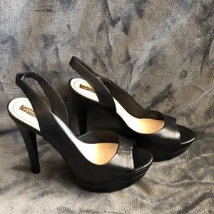 New JESSICA SIMPSON peep toe slingback pumps heels